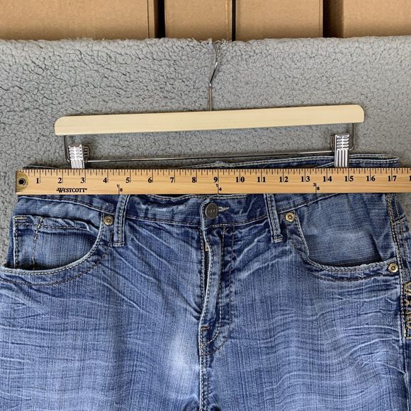 BKE Derek Jeans Men’s 34x29 Blue Straight Leg‎ Medium Wash Cotton - Picture 5 of 8